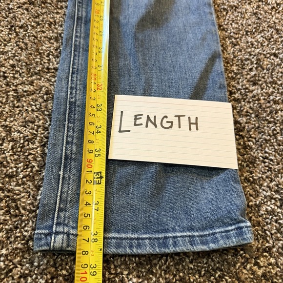 Maeve Anthropologie BOMBSHELL JEANS Women 31 Slim Straight High‎ Rise Blue 32054 - Picture 7 of 13